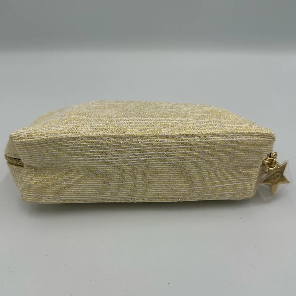 New Dior Gold Cosmetic Pouch With Box – Limited Edition Gift